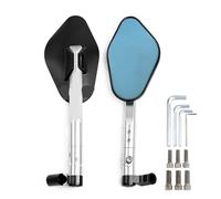 Motorcycle Universal CNC Rearview Mirrors With 8MM OR 10mm Screws For YAMAHA For MT07 For MT09 For Kawasaki For Z900 For Z900RS For Z800 For Z1000,Espejo Moto Lateral(Silver)