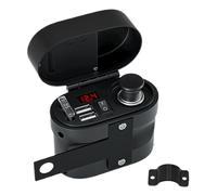 Motorcycle USB Charger, de à vélo Avec horloge, Charge Rapide pour Avec affichage de Tension, téléphonique de Moto multifonctionnel