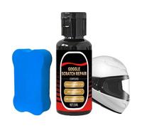 Motorcycle Visor Scratch Repair Remover - Universal Goggles & Helmet Face Shield Restoration Kit | Optical-Grade Polishing Cream For Clear Vision, Scuff Removal & Riding Glasses