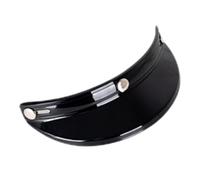 Motorcycle Visor Shield - 3 Clip Helmet Sun Visor | PP - Anti Glare Wind Protection Face Shield For 3 4 Retro Helmets Scratch Resistant Riding Comfort Outdoor Use