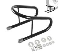 Motorcycle Wheel Bracket Chock - 30cm Stainless Steel Organizer, Easy Install | Front for Motorbike Bicycle Garage Parking Storage Safety Stand