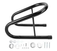Motorcycle Wheel Chock 5.5 Inch | Stops Slipping on Rugged Terrain | Steel Oxidation Resilient for Trailer/Truck Bed | Easy to Detach with Hardware