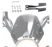 Motorcycle Wind Deflector, Scooter Windshield, ABS+Iron Aerodynamic Windscreen Console Extension for Headlight Gnat Deflection, Rain Protection, Highway Long Distance Touring Cruiser