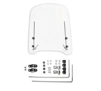 Motorcycle Windscreen - High Definition Transparent Windshield Screen, Universall Fit Lightweight, Sturdy Design Smooth Edge Finish | Ideal for Moped Dirt Bike Cruiser Adventure Riding