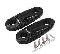 Motorcycle Windshield Driven Mirror Hole Cover Compatible with Yamaha R3 YZF-R3 R25 2019-2023(R25 Logo Black)