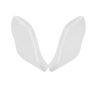 Motorcycle Windshield Wind Deflector para Touring para FLHR para FLHT FLHX 96-13 Motos Carenado Transparente Negro para Motocicleta Deflector De Aire ala Lateral Parabrisas(Clear)