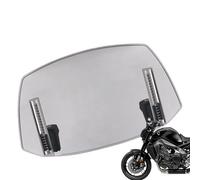 Motorcycle Windshield, Windscreen Shield Extension, Front Modification Spoiler Accessory, Improved Stability, Weather Guard, Perfect for Touring, Scooter, Street, ATV, Road, Boat, 30x19x5cm