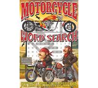Motorcycle Word Search: Easy To Read Print With 50+ Puzzles About Motorcycles, Choppers, And More | 6x9 inch, 110 pages | Gift For Holidays, Vacations, and Spare Time
