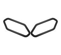 Motorcyle Accessories Front Turn Signal Light Protection Shield Guard Cover Compatible with XMAX300 XMAX250 XMAX125 2017-2024 Xmax(No Logo Black)