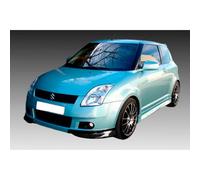 Motordrome Alerón Delantero de Esquinas compatibles con Suzuki Swift 2005-2010 (ABS Negro Brillante)