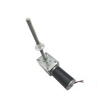 Motores de CC, motor RC, motor de CC con autobloqueo de velocidad ajustable, CC 12 V 24 V 5-470 RPM, eje roscado largo de alto par, micromotor eléctrico de CC con engranaje helicoidal(Package a,24v 47