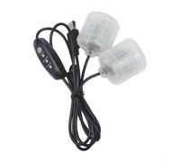 Motores duales vibradores USB, regulador de 3 velocidades DC5V, dispositivo de masaje portátil con cable de 1,1 m para almohada, cojín, cinturón, guante, zapato y relajación
