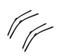 Motores Limpiaparabrisas parabrisas Para Fiat Para 500 312 2007 2008 2009 2010 2016 2017 3 Piezas Limpiaparabrisas Delantero Trasero Coche Duraderos Para Las Cuatro Estaciones(4 piezas)