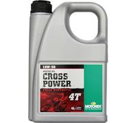 MOTOREX Aceite de motor Cross Power 4T 10W50 JASO MA2 API SN/SM/SL - 4L 4 litros