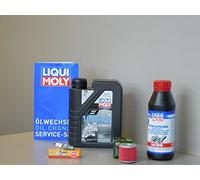 MotorFunSports Juego de mantenimiento para Kawasaki J 125, filtro de aceite, bujía, servicio de inspección y cambio de aceite