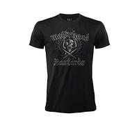 Motorhead Bastards - Camiseta oficial de Black Rock, banda Heavy Metal. Algodón. Unisex. Adulto Niño. (IT, Text, M, Regular, Regular, Negro), Negro, M, Negro, M
