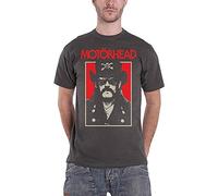 Motorhead - Camiseta oficial de Lemmy RJ para hombre, color gris carbón, talla XL