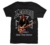 Motorhead Lemmy Iron Cross Stone Deaf Forever Official Merchandise T Shirt.