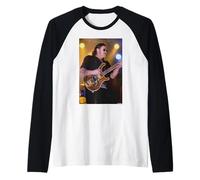 Motorhead Live Lemmy Kilmister por Andy Willsher Camiseta Manga Raglan