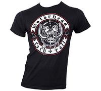 Motorhead - Motor Head, - Camiseta de, Biker Badge, Negro (Schwarz - Schwarz), Large