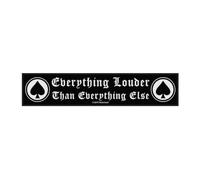 Motorhead Parche tejido Everything Louder para hombre, color negro, Negro, Talla nica