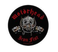 Motorhead Patch Iron Fist Skull Band Logo Nuevo Oficial Circular Woven (10Cm) Size Accessory Size
