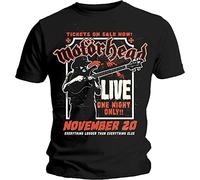Rock Off Trade Camiseta Motorhead Lemmy Firepower Unisex Negra Talla M