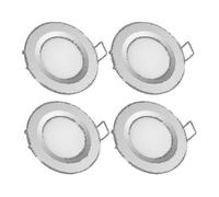 Motorhome Boat 12v 4 X Led Recessed Ceiling Lights, 3w 3200k Dimmable Full Aluminum Downlights