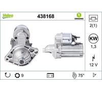 Valeo Motor de arranque 438168 para Panda (169) y Punto (188) 1.3 Multijet MTJ