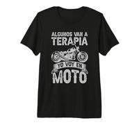 Motorista Algunos Van A Terapia Yo Voy En Moto Motero Camiseta Premium