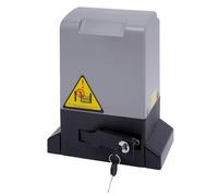 Motorización de Puerta Corrediza, Motor de Puerta Corrediza Eléctrico Automático de 1200KG, Sensores Infrarrojos, 2 Mandos a Distancia, Adecuado para Puertas de Acero Inoxidable, Hierro, Madera