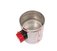 MotorizadVáLvula de Viento Conductor Válvula de compuerta de aire de acero inoxidable, diámetro exterior de 51 a 150 mm, motorizada eléctricamente for conducto de ventilación, 220 V(100mm)