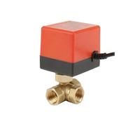 Motorized Ball Valve G1/2' Dn15 Brass 3 Ways 220vac Motorized Electric Ball Valve for Home