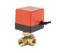 Motorized Ball Valve G1/2' Dn15 Brass 3 Ways 220vac Motorized Electric Ball Valve for Home