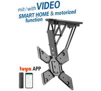 Motorized & folding suspension bracket for flat screens for screens 23