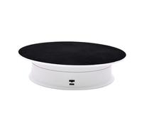 Motorized Rotating Display Stand, 360 Degree Adjustable Speed Revolving Base, Low Noise 2 Speed for Jewelry Watch Collectible Display(B)