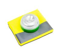 MOTORKIT MOTOR16523 Kit Baliza de señalización magnético blanco verde