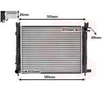 VAN WEZEL Radiador, refrigeración del motor para RENAULT: Captur, Clio & DACIA: Duster, Sandero, Logan, Dokker, Lodgy (Ref: 15012008)