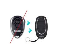 MOTORLINE FALK Mando Garaje 4 Botones O Canales Frecuencia 433MHz Alcance 100 Metros En Campo Abierto Color Negro Y Plateado