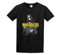 Motorlisa Funny Mona Lisa Motorcycle Pun Jacob Zelazny Transparent T-Shirt Mens Unisex Black Tees 3XL