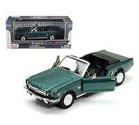 Motormax 73212grn 1964-1/2 Ford Mustang Convertible Verde No.1 50 Aniversario 1/24 Modelo de coche fundido a troquel
