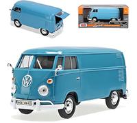 Motormax Volkwagen T1 Azul Caja Samba Bully Bus 1950-1967 1/24 Modelo Coche
