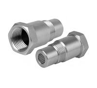 MotorMinds Adaptador de sonda lambda M18 x 1,5, 2 unidades Lambda Eliminator 45 mm O2 Sensor de Oxígeno Extender, Sistema de Escape de Sonda Lambda Eliminator para Coche Camión