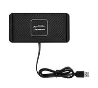 MotorMinds Alfombrilla de Carga Rápida, Cargador Inalámbrico Rápido Qi para Coche Alfombrilla Antideslizante Soporte para Teléfono Base para Samsung