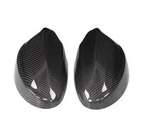 MotorMinds Cubierta del espejo retrovisor Tapa del espejo lateral Cubierta del espejo retrovisor Reemplazo de plástico ABS de fibra de carbono para Serie 3 E90 Pre LCI 2005 200