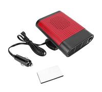 MotorMinds Descongelador de Automóvil, Calentador de Automóvil Portátil de 12 V Parabrisas Calefacción Descongelador Desempañador Negro Rojo