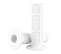 MotorMinds Manejo de la Motocicleta Empuñaduras, 1 par de 22/25 Mm 7/8 "universal de Manillar de la Motocicleta de Silicona (Blanco)