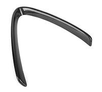 MotorMinds Marco de decoración de parrilla delantera en forma de V de fibra de carbono, accesorio Exterior de coche Premium para 17 19, embellecedor de rejilla ne