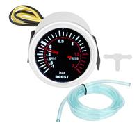 MotorMinds Medidor Universal de 2"/52mm Barra LED Luz Presión Turbo Medidor de Presión de Carga DC 12V Digital Turbo Gauge Boost Meter