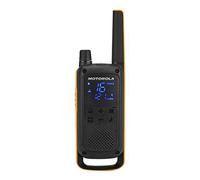 Motorola 188082 Walkie-Talkie, Negro/Amarillo, 4 unidades